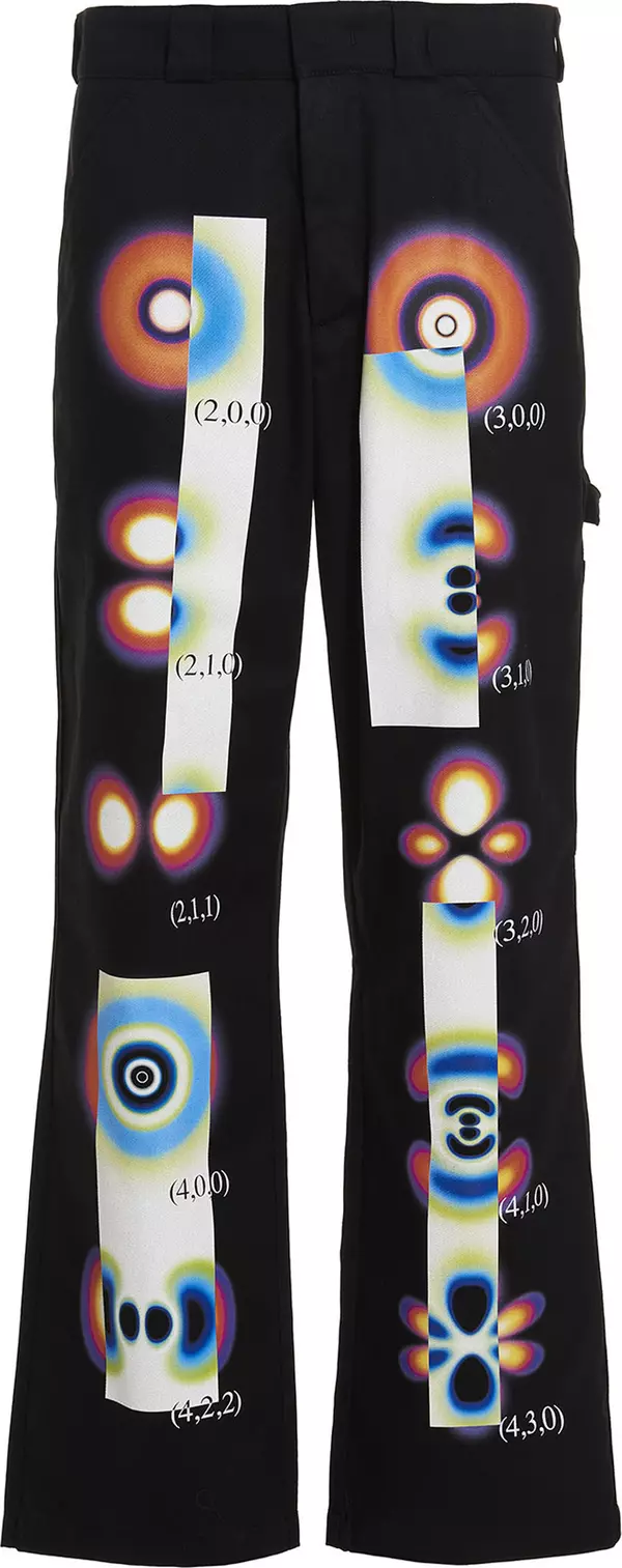 Black Cotton Casual Pants