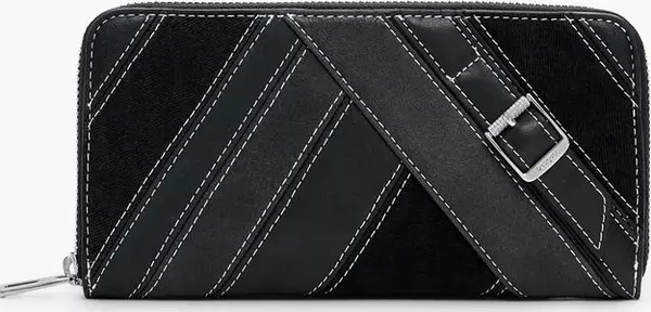 Nero Poliuretano Women Wallet
