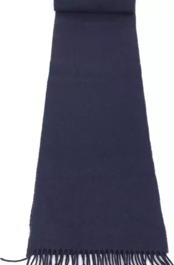 Navy Blue Soft Wool Scarf