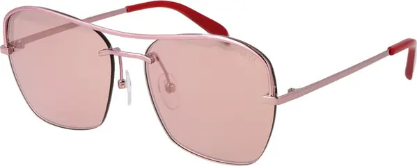 Rose Gold Metal Sunglasses