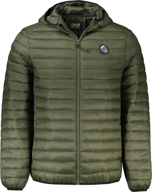 Green Polyamide Men Jacket