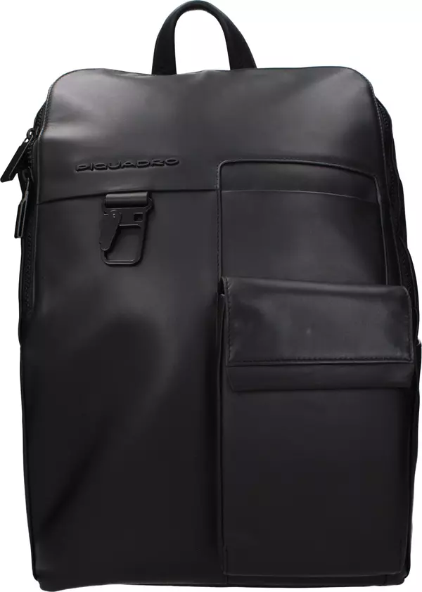 Black Leather Backpack