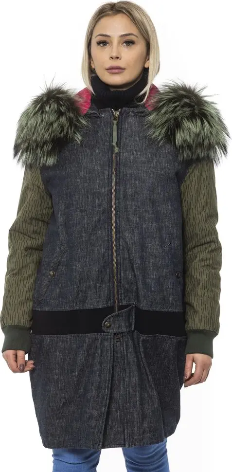 Gray Leather Women Bomber Jacket