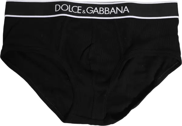 Black Logo Cotton Men Brando Brief Underwear