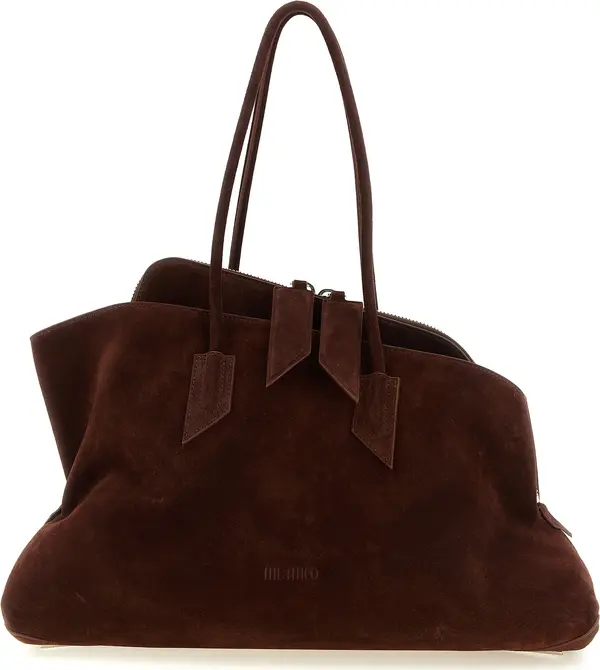 Brown Bovine Leather Shoulder Bag