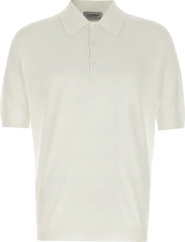 White Cotton Polo Shirt