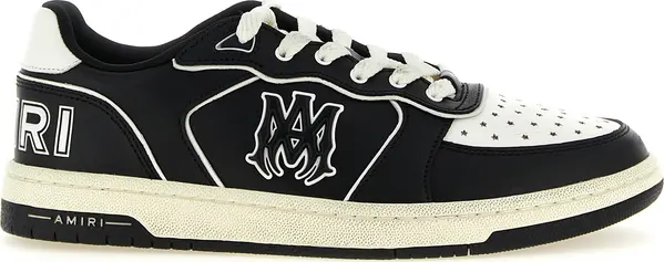 Bicolor Bovine Leather Low Top Sneakers