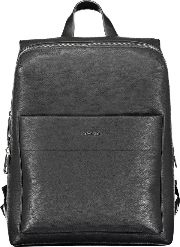 Nero Polyester Men Backpack