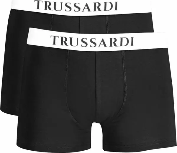 Black Cotton Men's Boxer Briefs