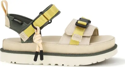 Beige Other Fibres Flat Sandals