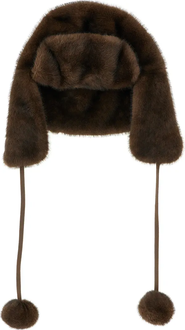 Brown Polyamide Ear Muffs