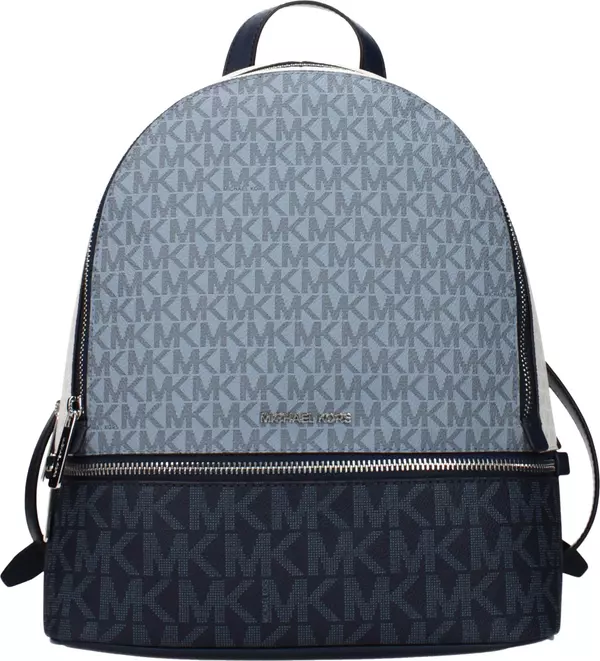 Blue Fabric Backpack