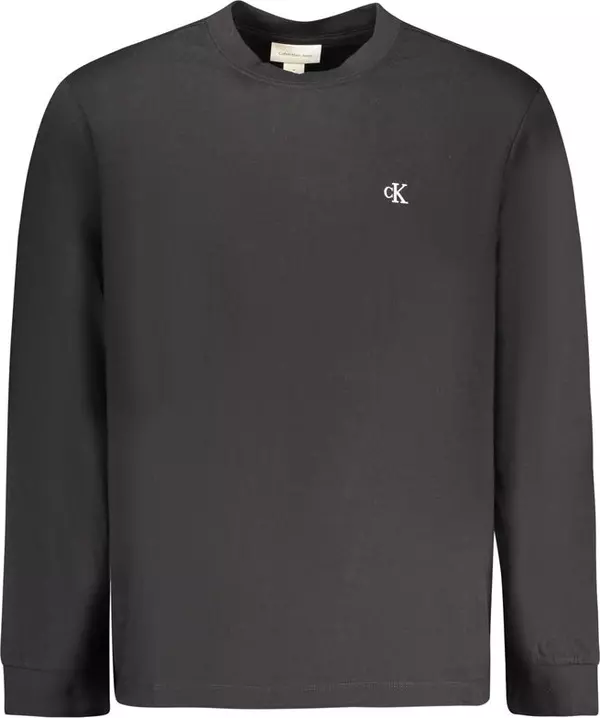 Black Cotton Men T-Shirt