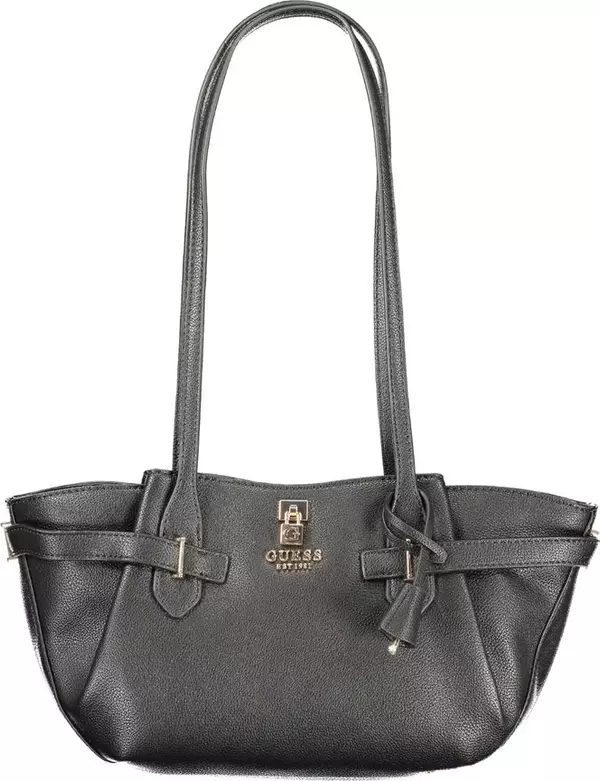 Nero Polyurethane Women Handbag