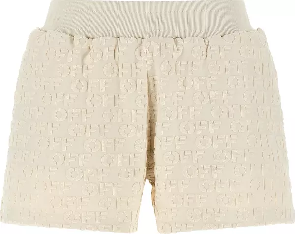 Beige Cotton Bermuda Shorts
