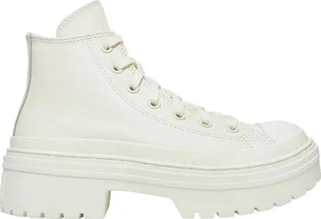 White Recycled Leather High Heel Pumps