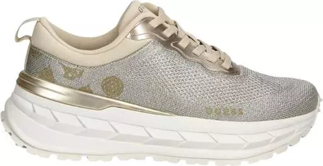 Gray Polyester Chunky Sneakers