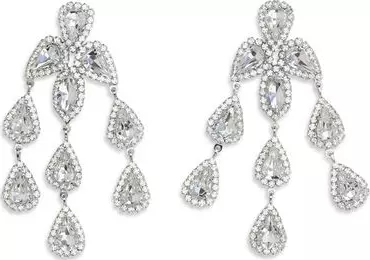 Silver Metal Earrings
