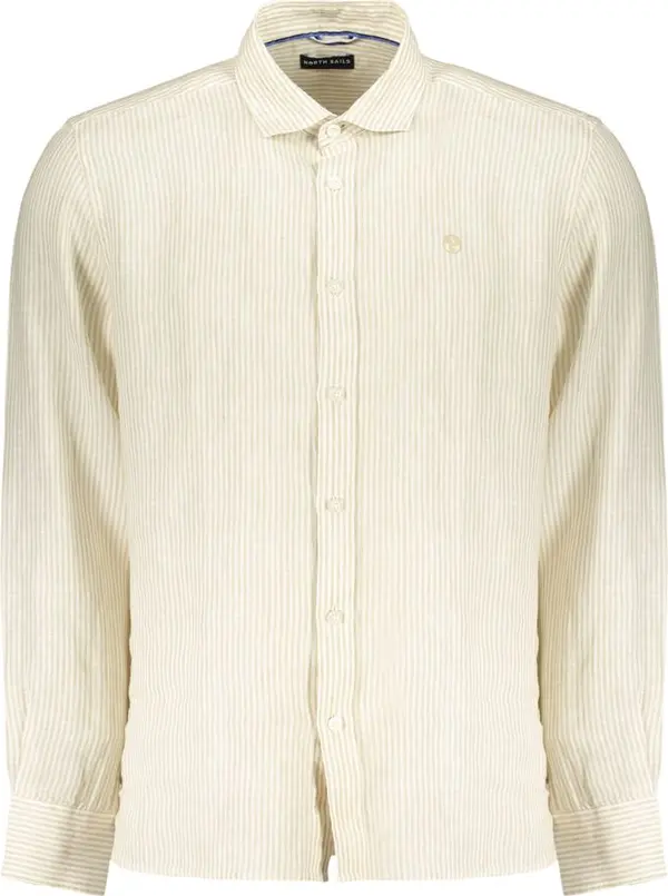 Beige Linen Men's Shirt