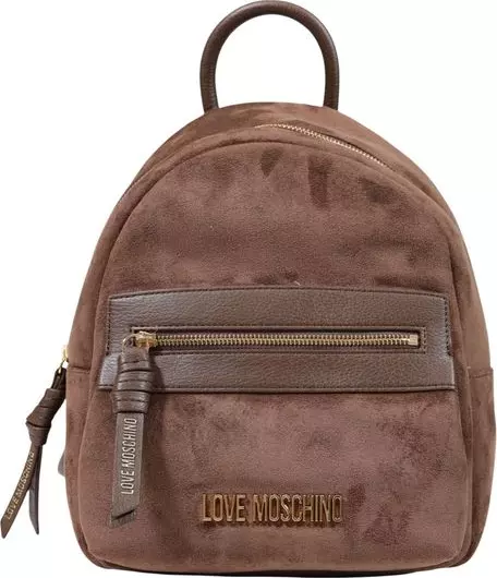 Brown Polyester Backpack