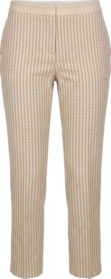Beige Viscose Women Pants