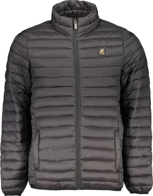 Black Polyester Men's Jacket