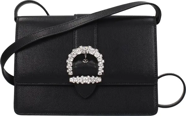 Black Leather Crossbody Bag