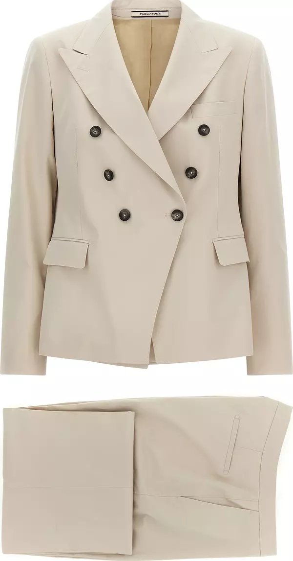 Beige Cotton Blazer