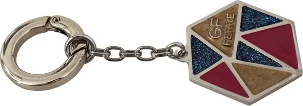 Blue Metal Keychain