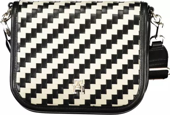 Black Polyurethane Women Handbag