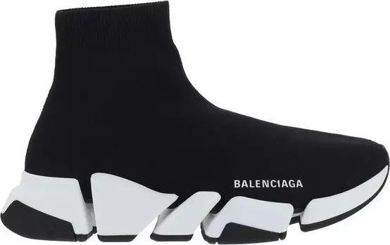Black Polyester Athletic Sneakers