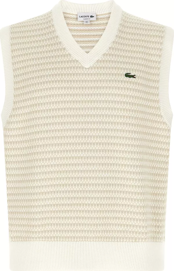 Beige Cotton Sleeveles Sweater
