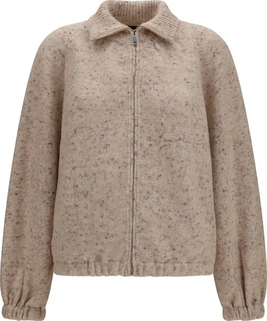 Beige Wool Oves Aries Bomber