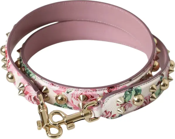 Pink Floral Handbag Accessory Shoulder Strap
