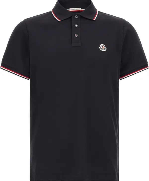 Blue Cotton Polo Shirt