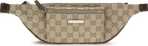 Beige Fabric Shoulder Bag