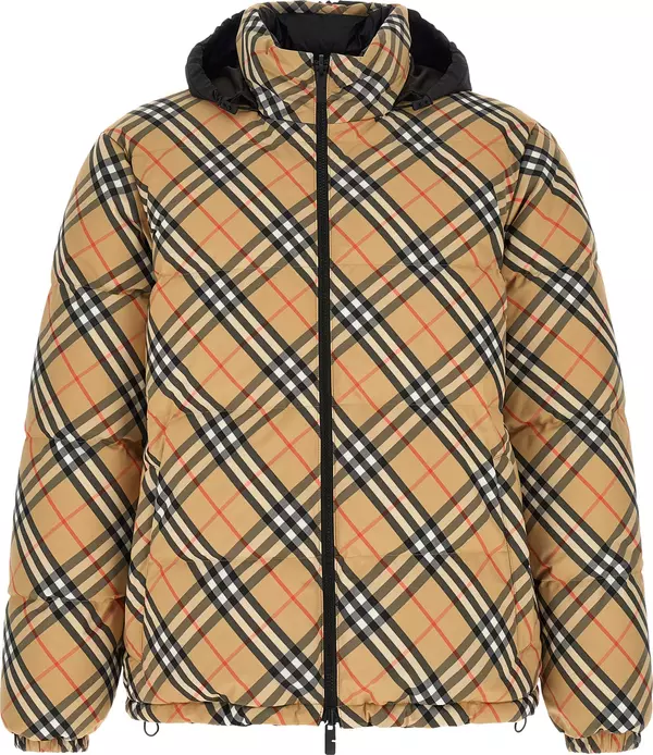 Beige Polyester Shell Jacket