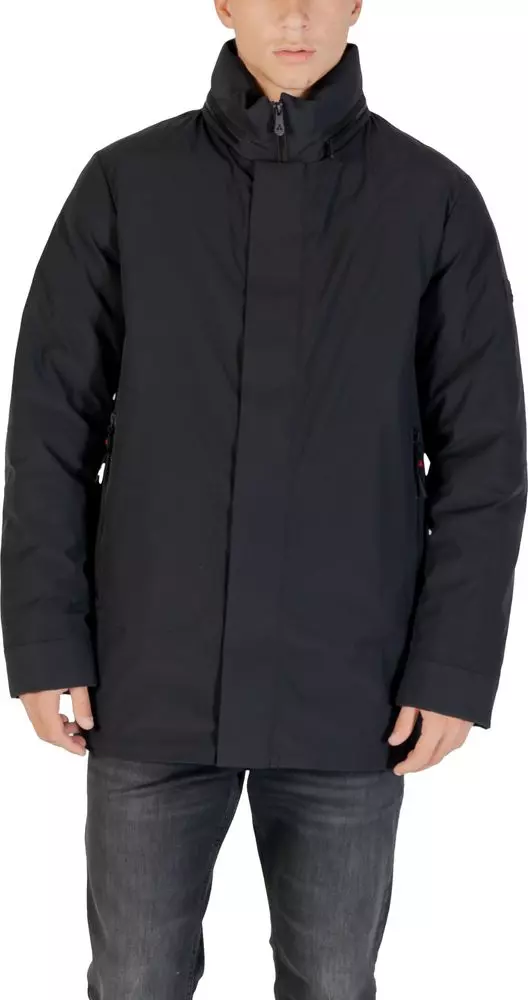 Black Polyester Parka