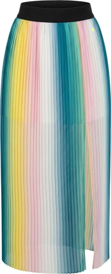 Pink Polyester Women Skirt