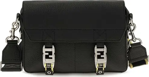 Black Calf Leather Bos Taurus Shoulder Bag