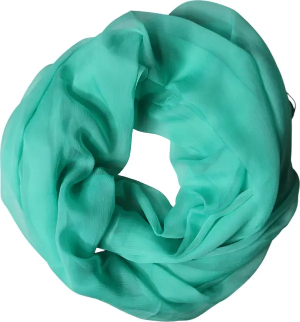Teal Stole Silk Neck Wrap Shawl Men Scarf
