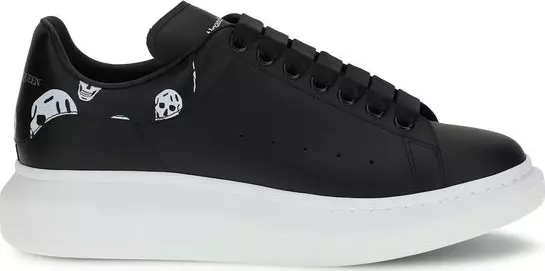Black Calf Leather Bos Taurus Chunky Sneakers