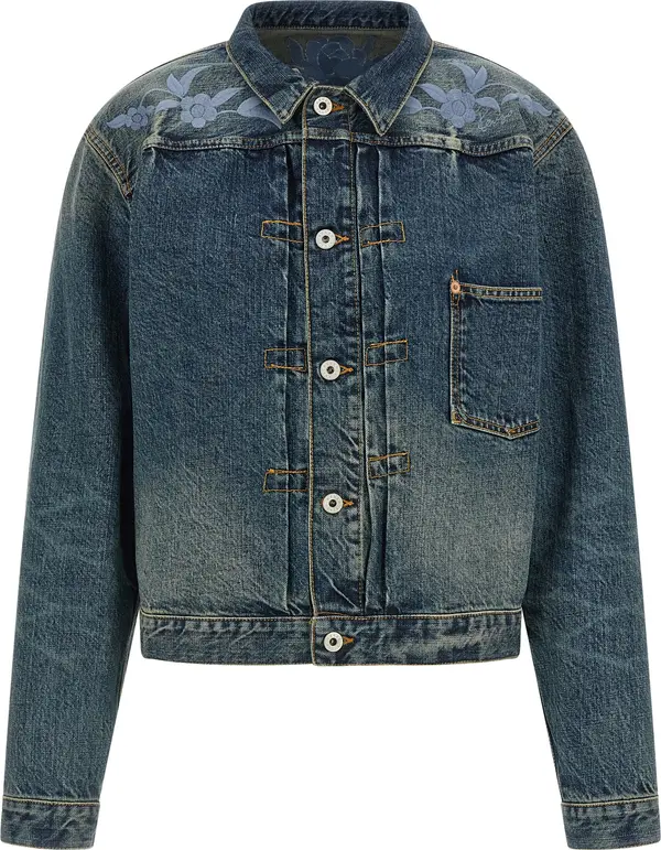 Blue Cotton Denim Jacket