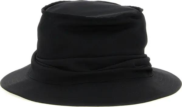 Black Wool Bucket Hat