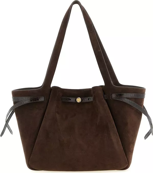 Brown Bovine Leather Tote Bag
