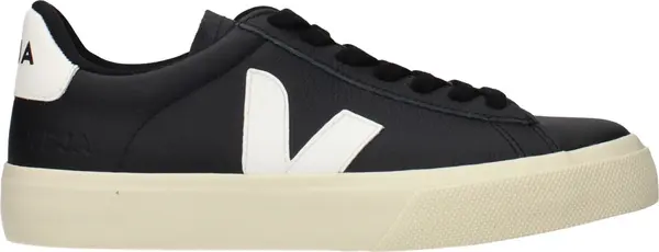 Black Leather Low Top Sneakers