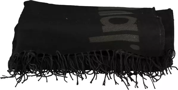 Black Polyester Women Poncho