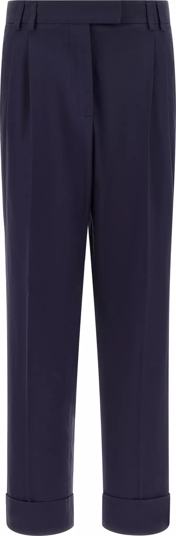 Blue Cotton Pants