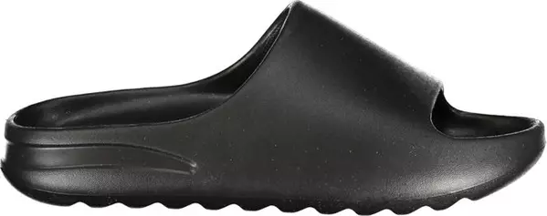 Black Polyurethane Men's Slipper