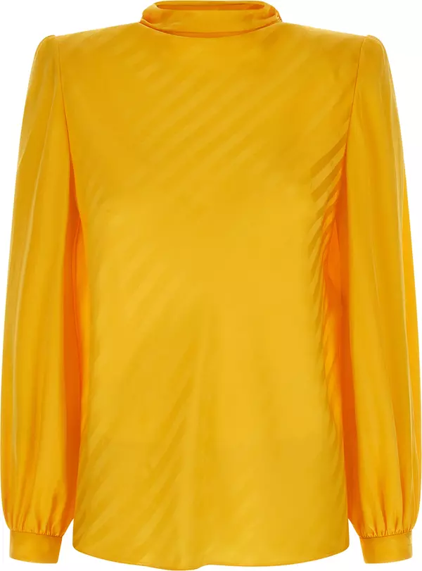 Bicolor Silk Blouse